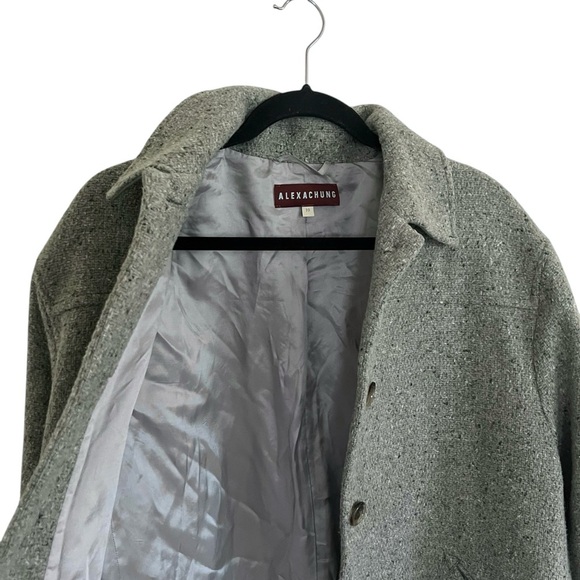 AlexaChung Sage Green Mélange Wool Blend Jacket and Pants US 6 - Picture 11 of 16